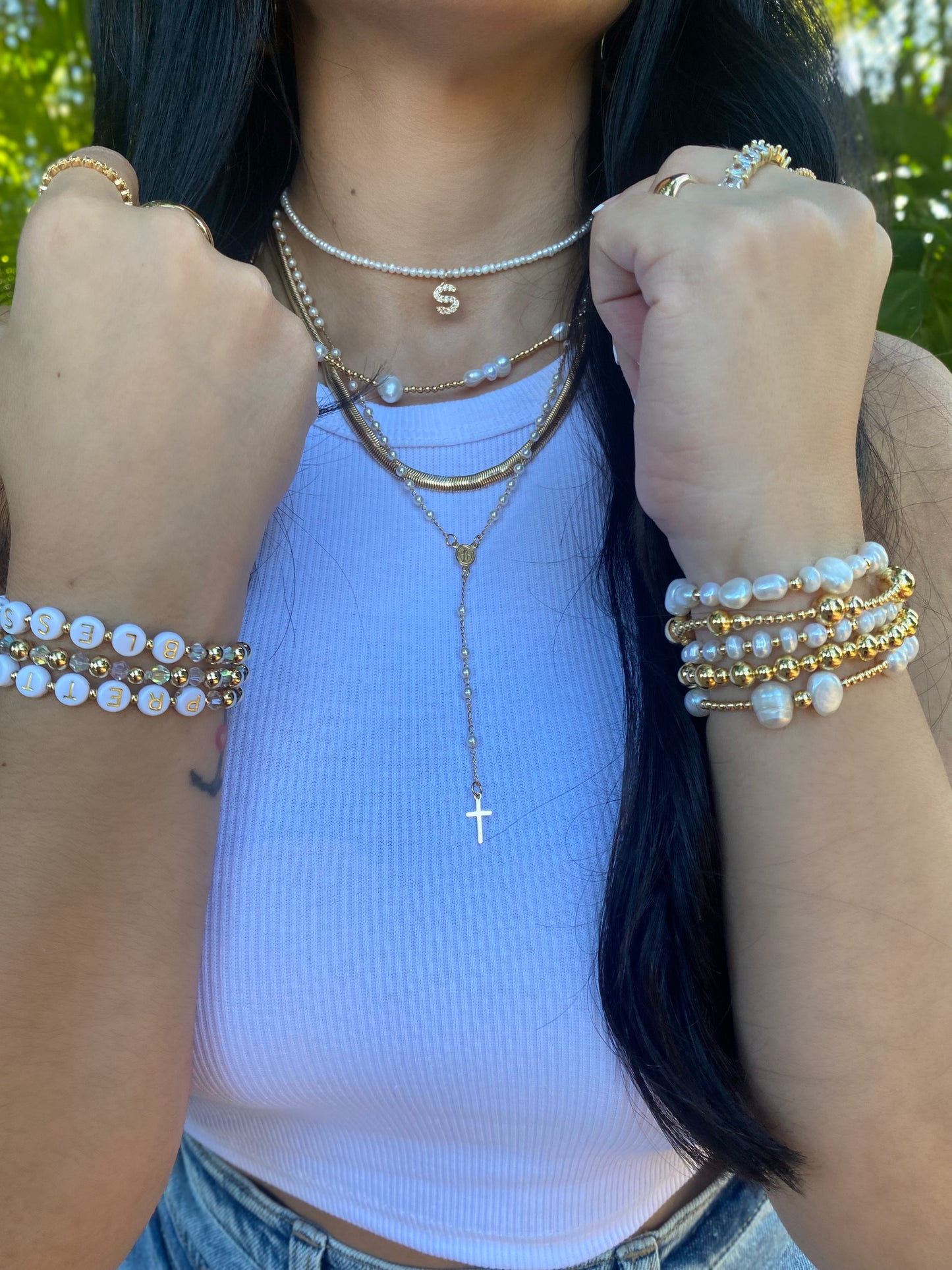 DAINTY PEARLY ROSARY