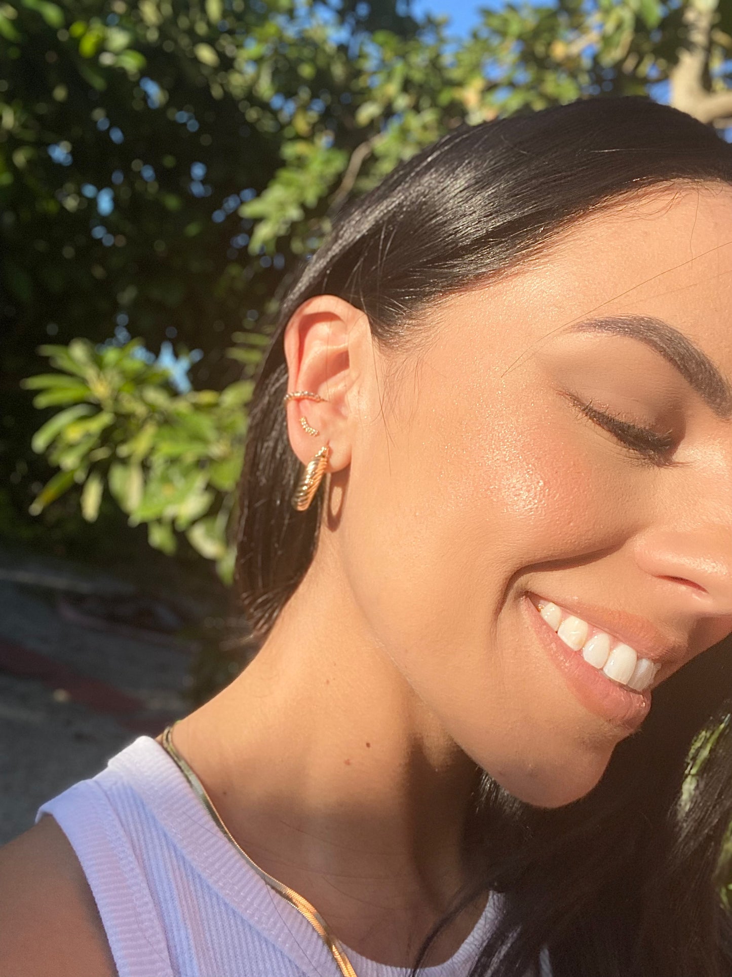 RHINESTONE EAR CUFF