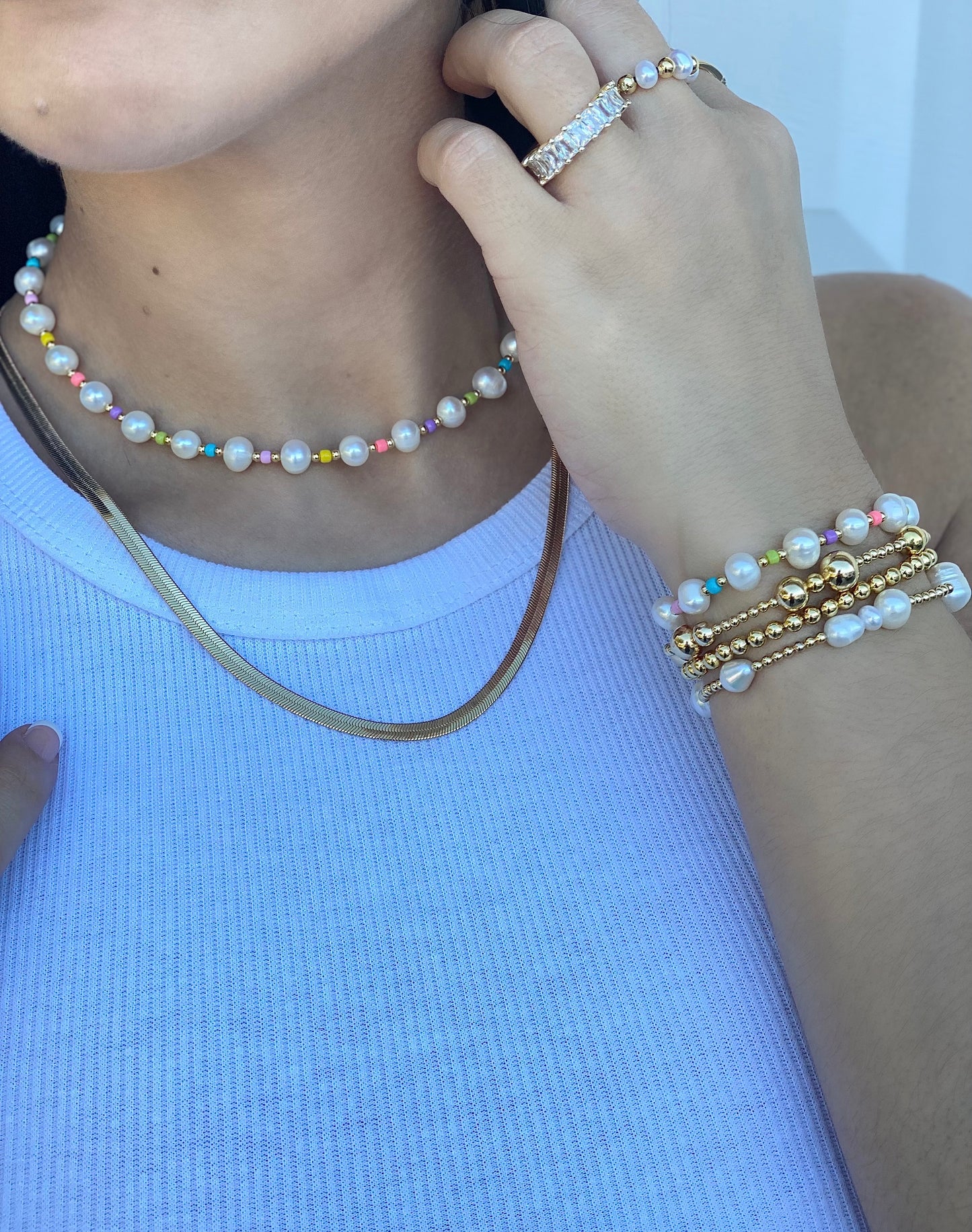 MOXIE HERRINGBONE NECKLACE