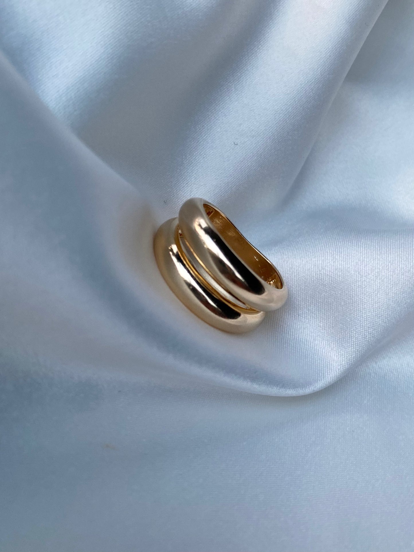CHUNKY DOUBLE BAND RING