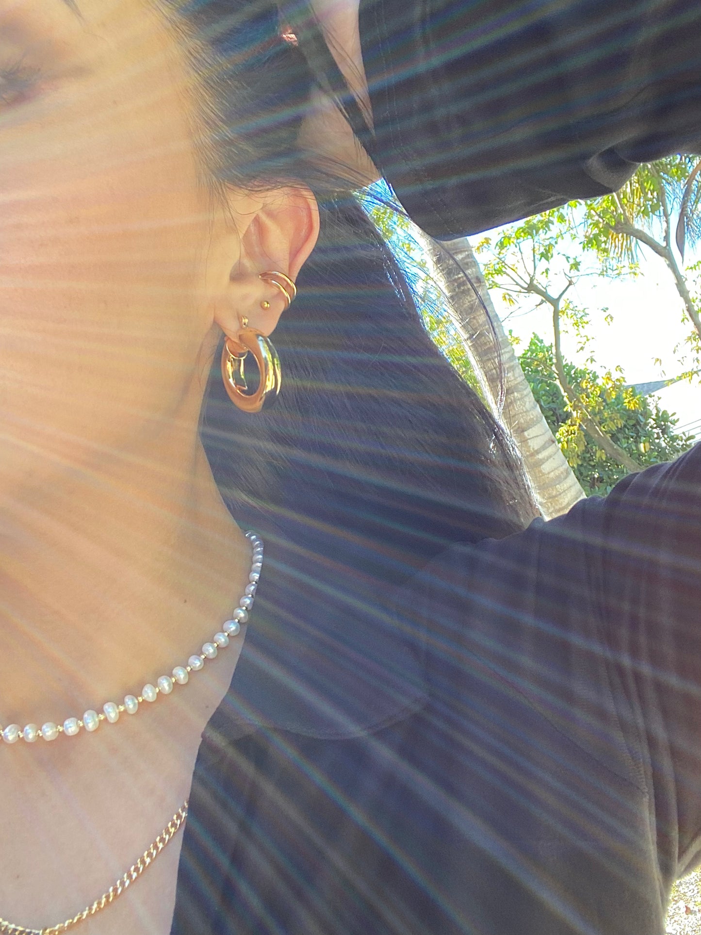 CHUNKY GOLD HOOPS