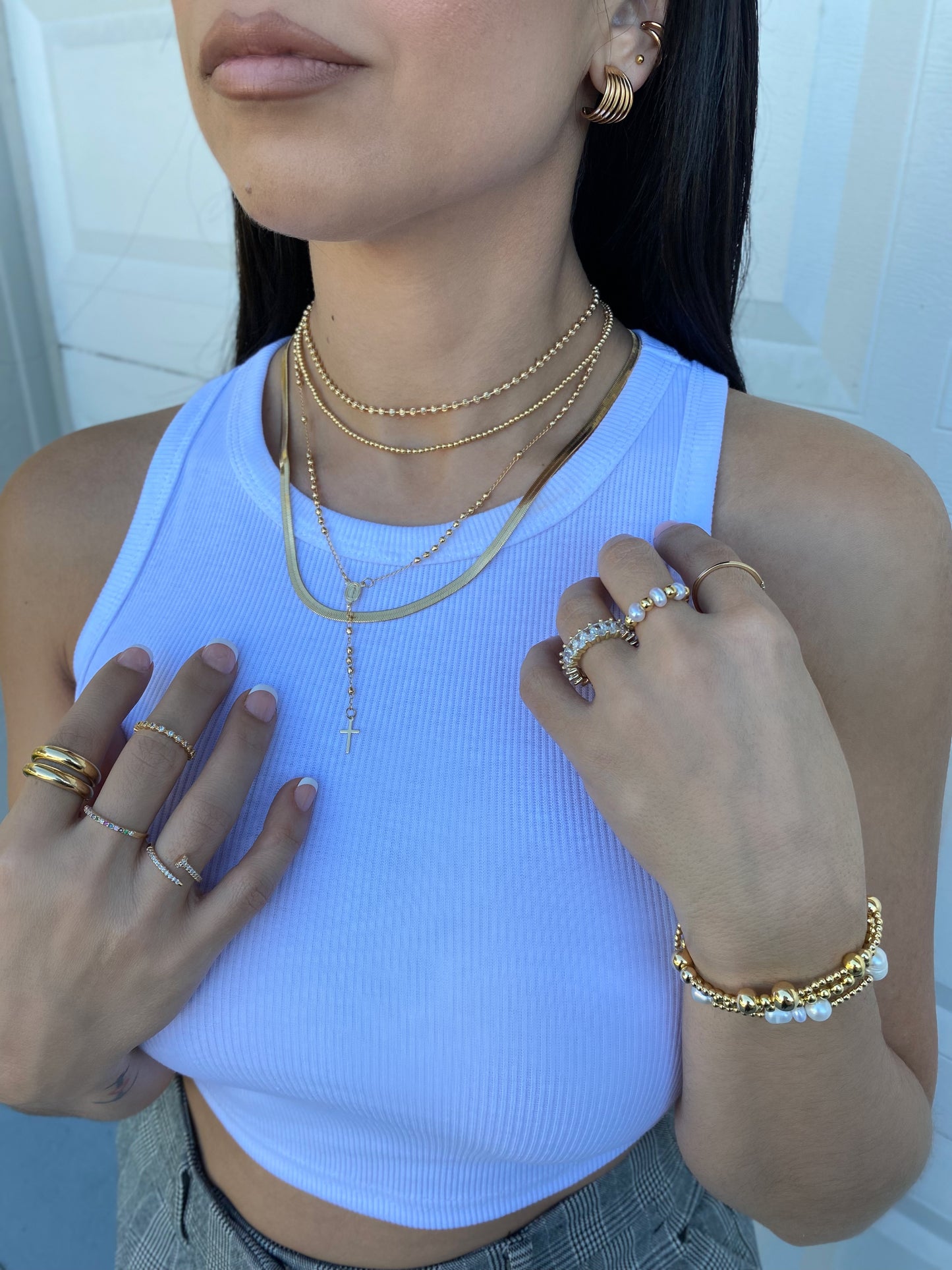 MOXIE HERRINGBONE NECKLACE