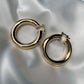 TWISTED LITTLE GOLD HOOPS