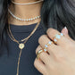 GOLDEN PEARLS RING