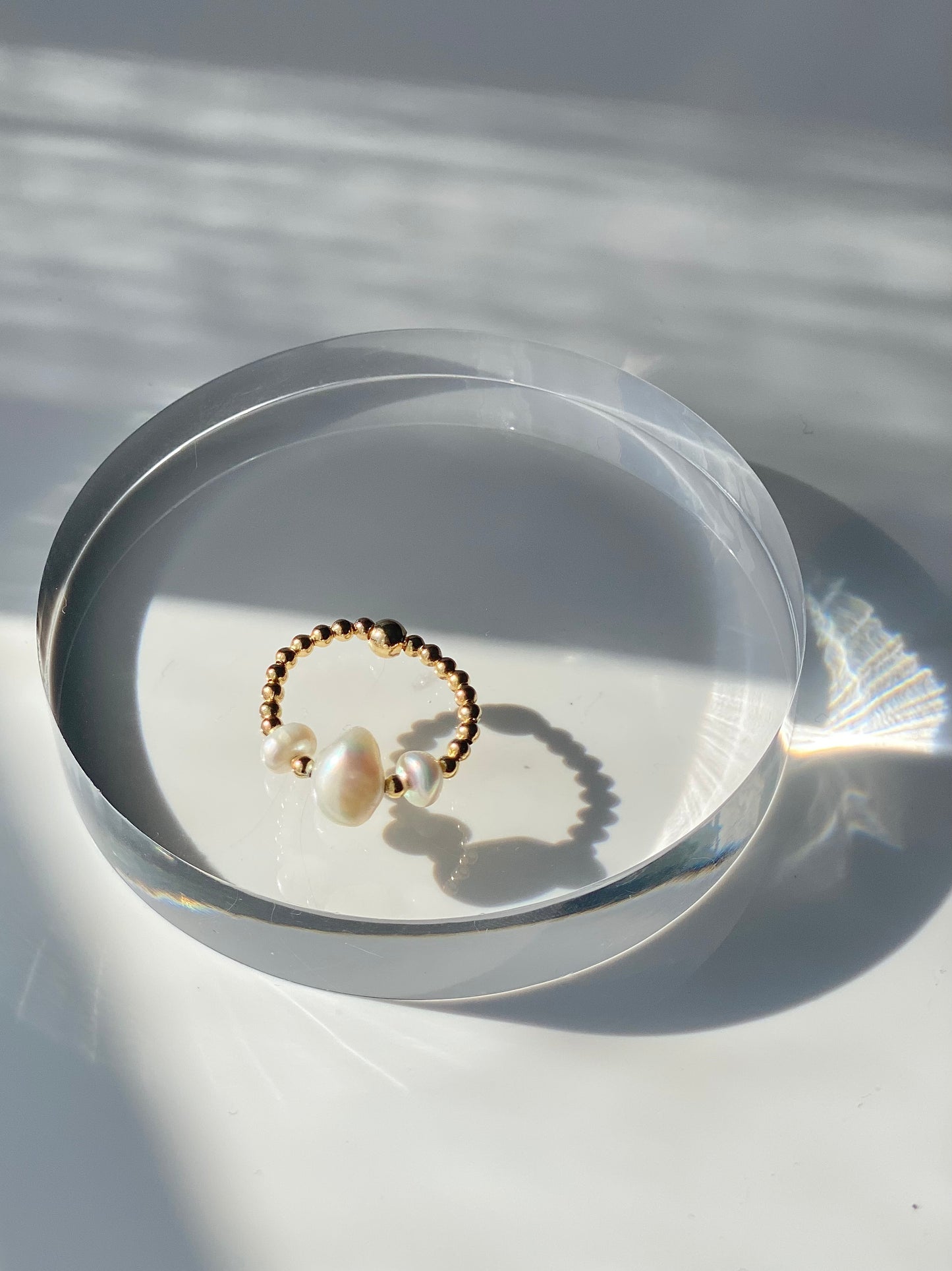 TRINITY PEARLS RING