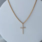 CUBAN LINK CROSS NECKLACE