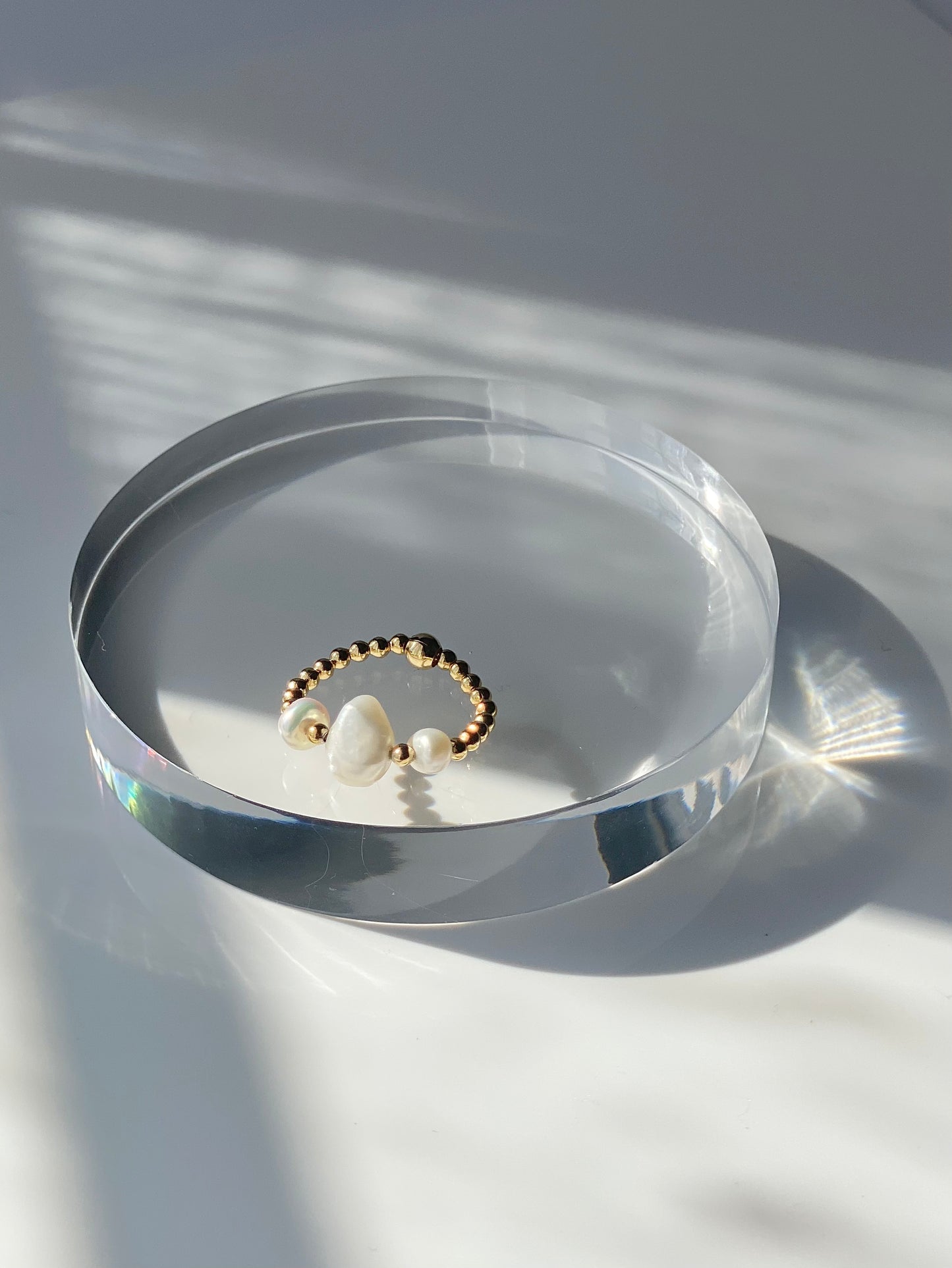 TRINITY PEARLS RING